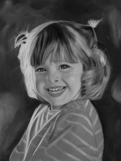Portrait Zeichnung kleines Mädchen